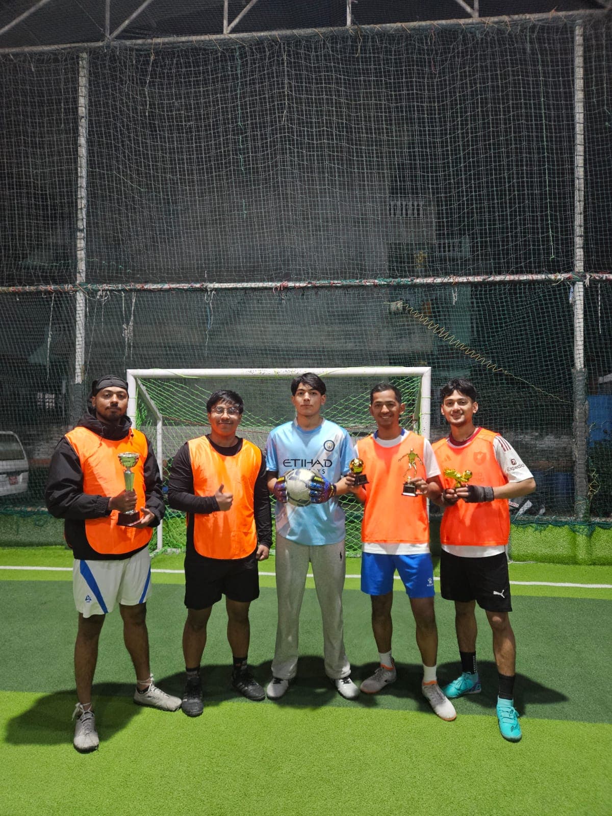 Players competing in the Business Futsal League